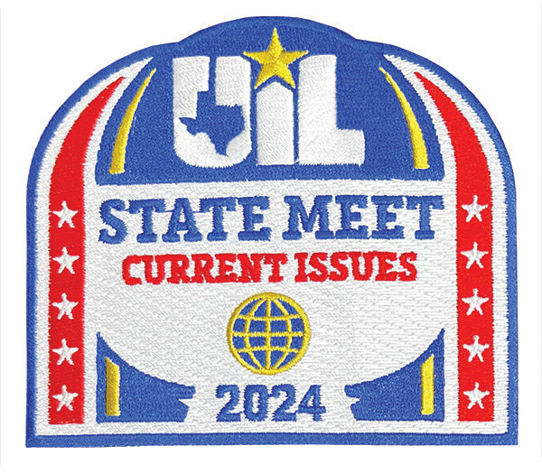2026, 2025 and 2024 UIL Academic Patches - Events A thru C