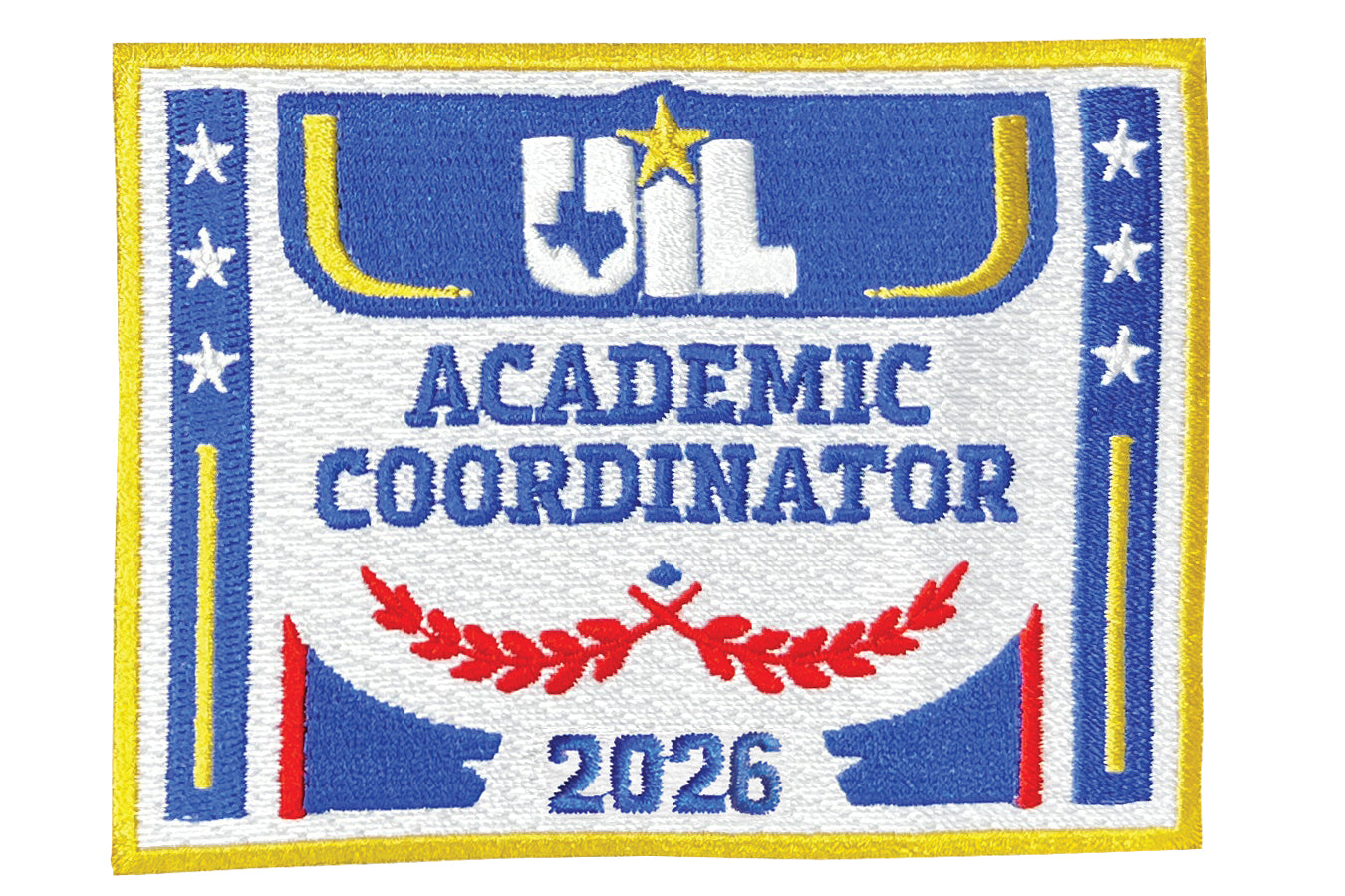 2026, 2025 and 2024 UIL Academic Coach Coordinator Patches