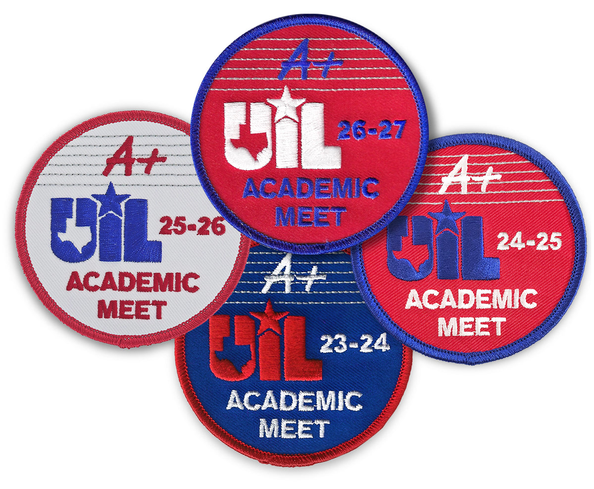 UIL A+ Academic Meet Patches