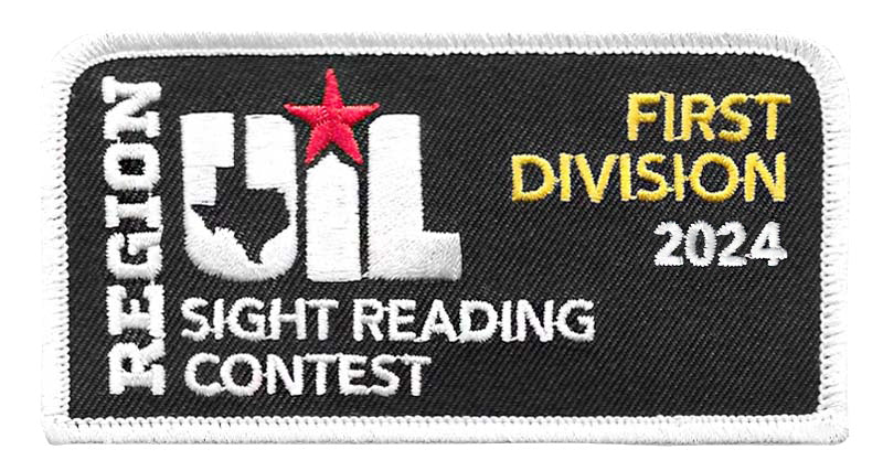 UIL Region Concert & Sight Reading Patches