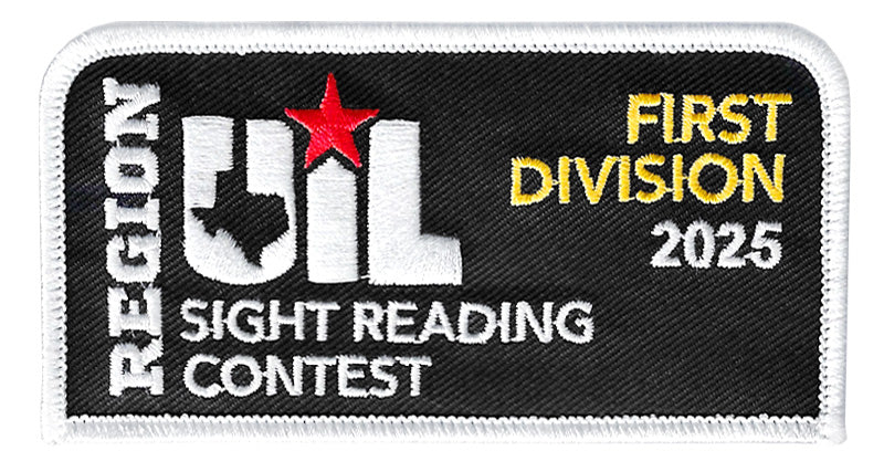 UIL Region Concert & Sight Reading Patches