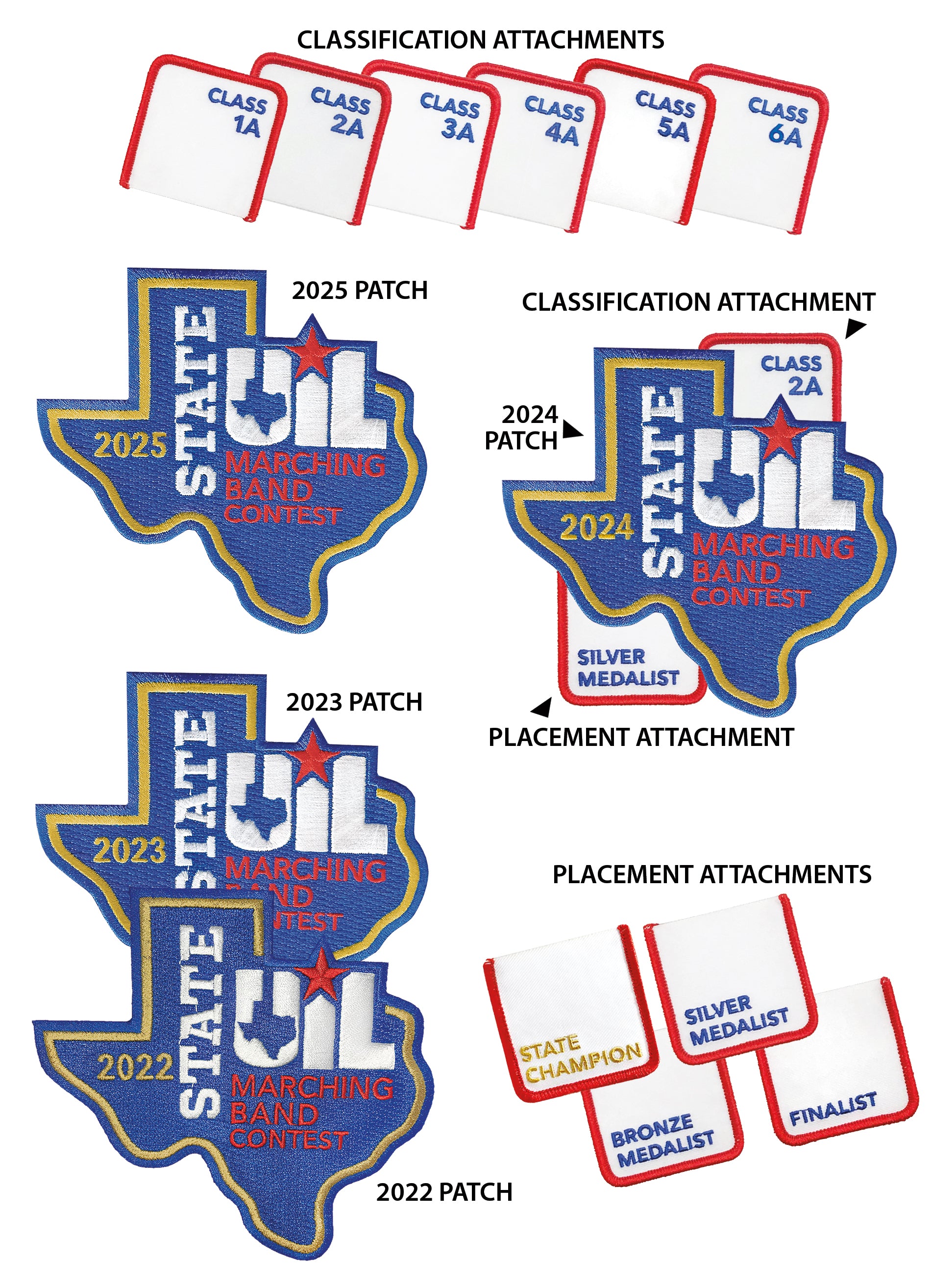 UIL State Marching Band Contest Patch
