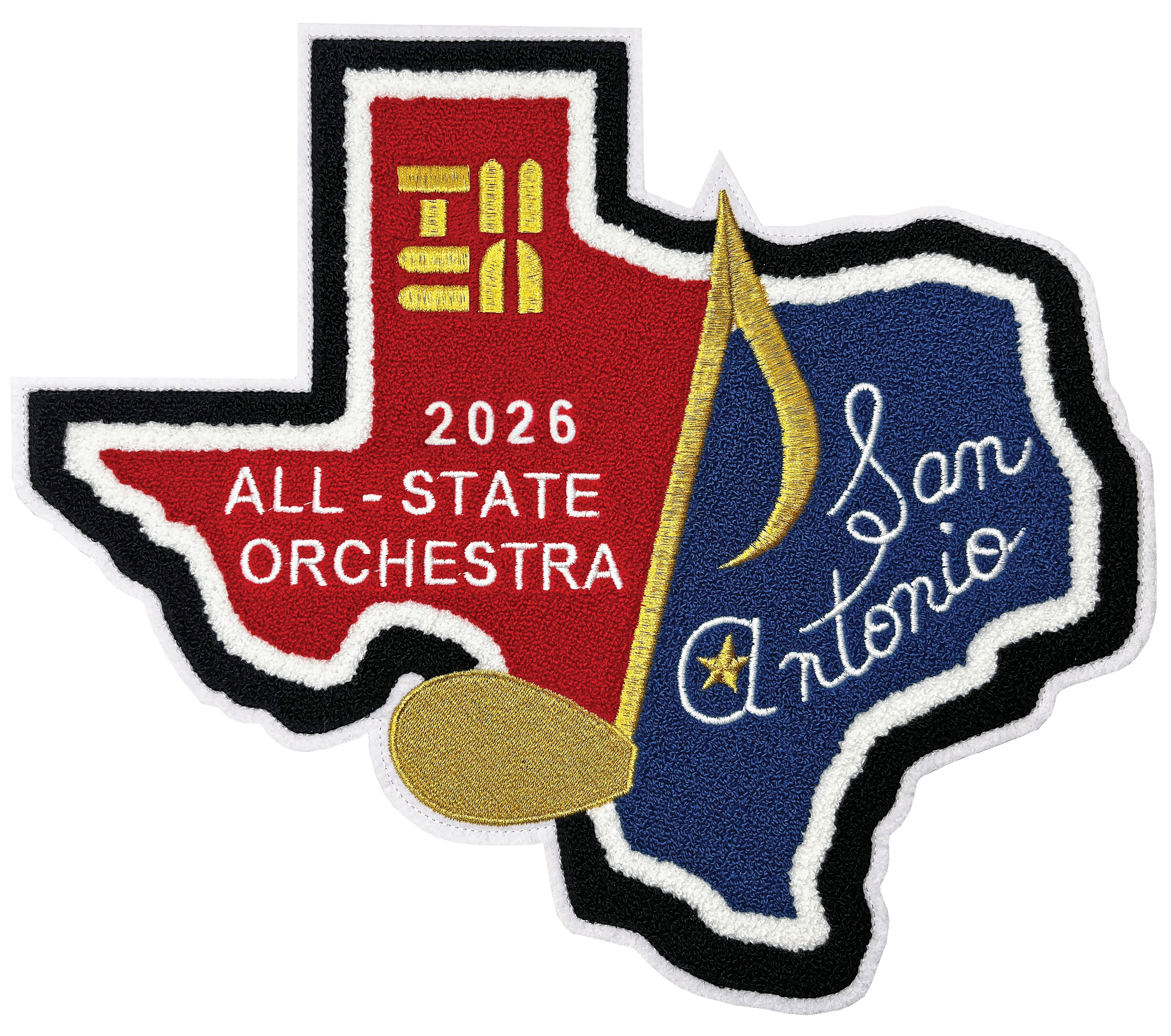 2026 TMEA All-State Patches (Chenille and Embroidered )
