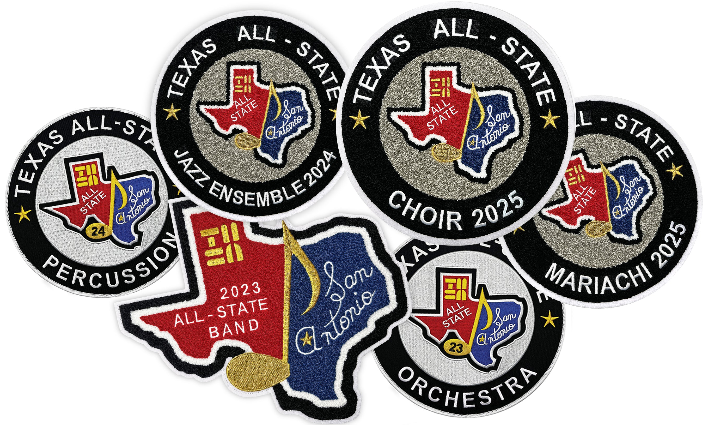 TMEA PREVIOUS YEARS - All-State Patches (25-23)