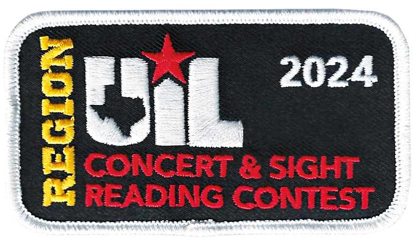 UIL Region Concert & Sight Reading Patches