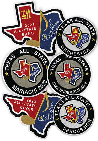 2023 TMEA All-State Patches (Chenille and Embroidered )