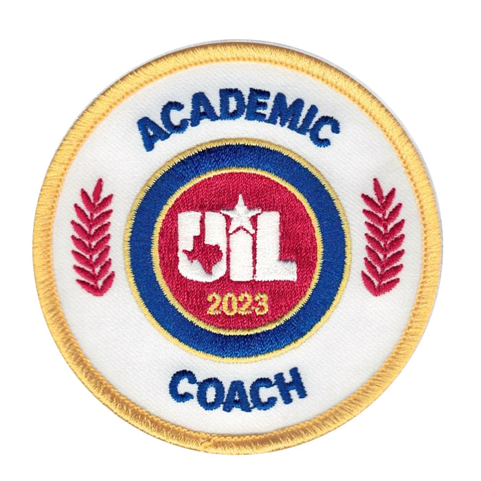 2023 and 2022 UIL Academic Coach Coordinator Patches