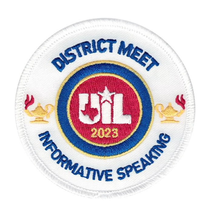 2023 and 2022 UIL Academic Patches - Events E thru M