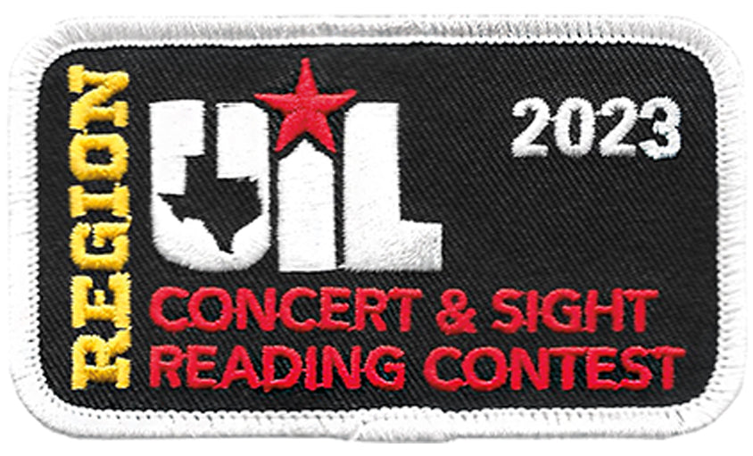 UIL Region Concert & Sight Reading Patches