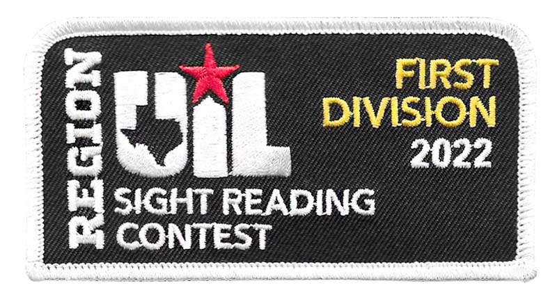 UIL Region Concert & Sight Reading Patches