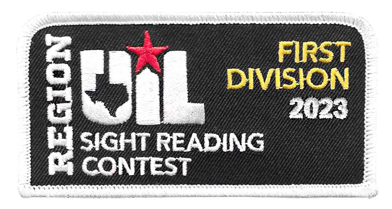 UIL Region Concert & Sight Reading Patches