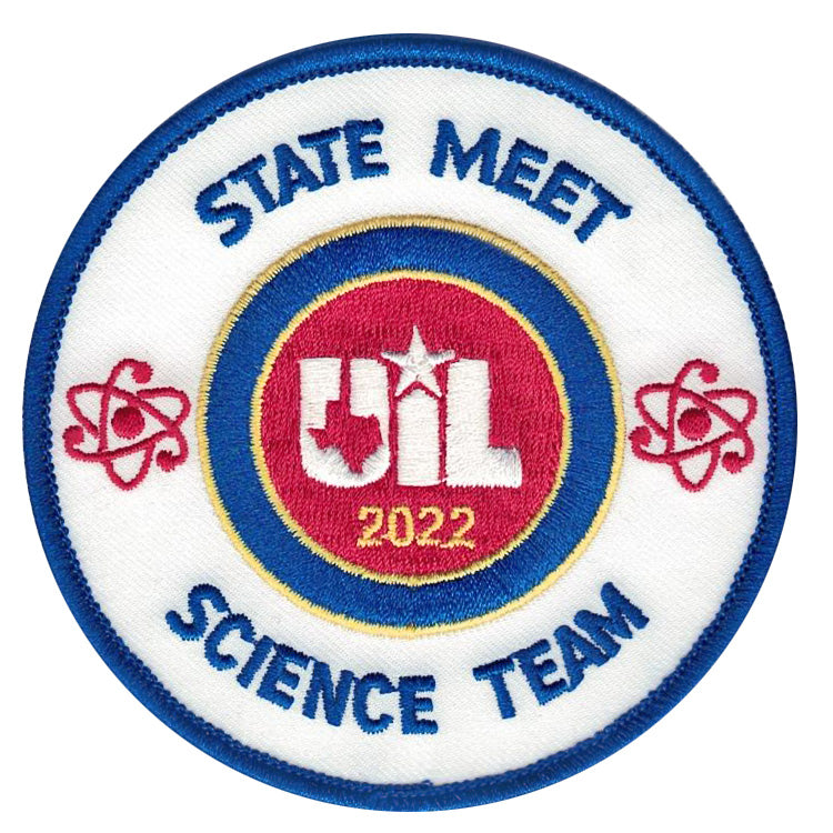 2023 and 2022 UIL Academic Patches - Events N thru Science Team