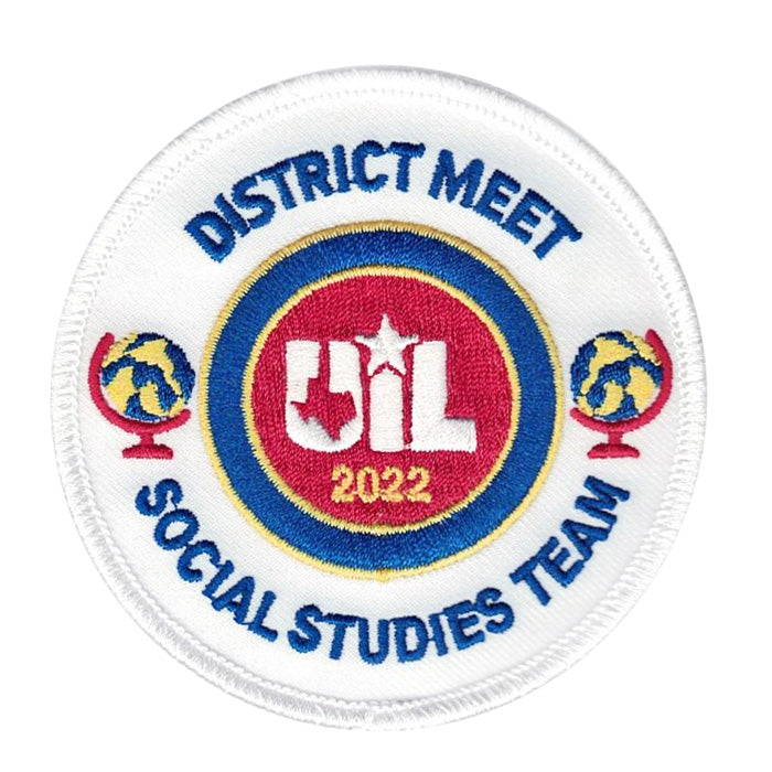 2023 and 2022 UIL Academic Patches - Events Social Studies thru Team Championship