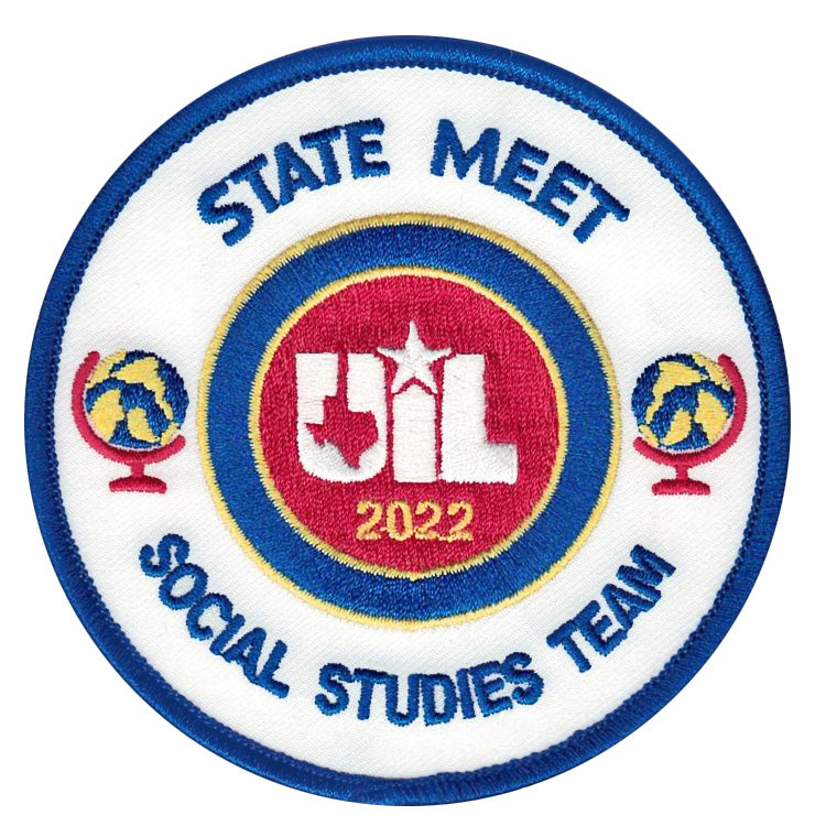 2023 and 2022 UIL Academic Patches - Events Social Studies thru Team Championship