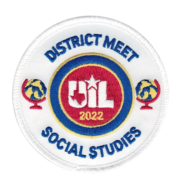 2023 and 2022 UIL Academic Patches - Events Social Studies thru Team Championship