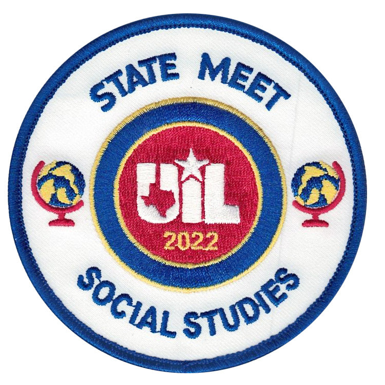2023 and 2022 UIL Academic Patches - Events Social Studies thru Team Championship