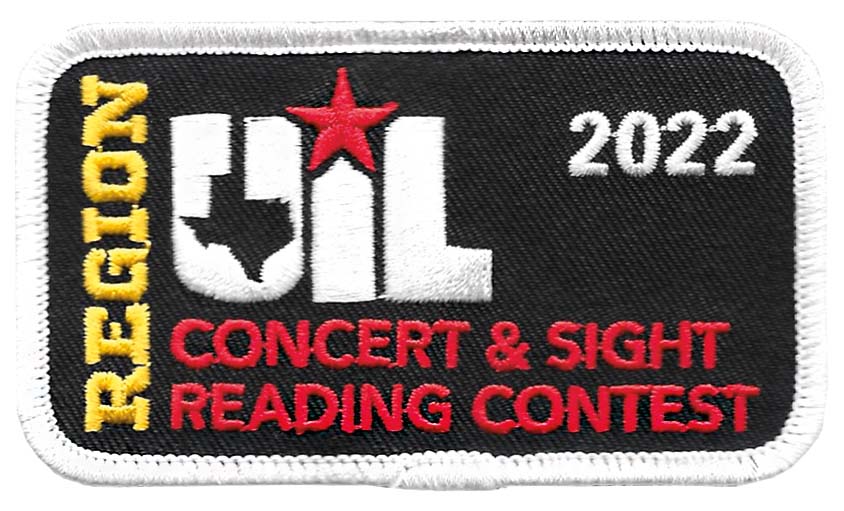 UIL Region Concert & Sight Reading Patches