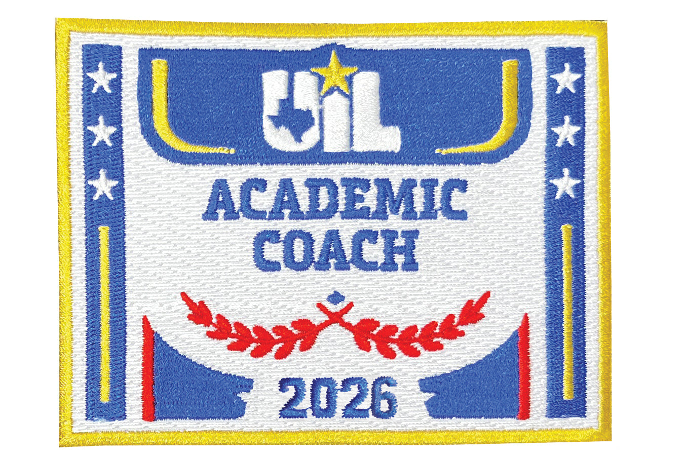 2026, 2025 and 2024 UIL Academic Coach Coordinator Patches