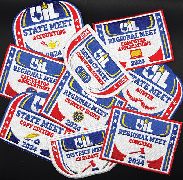 2024 UIL Academic Patches - Events A thru C