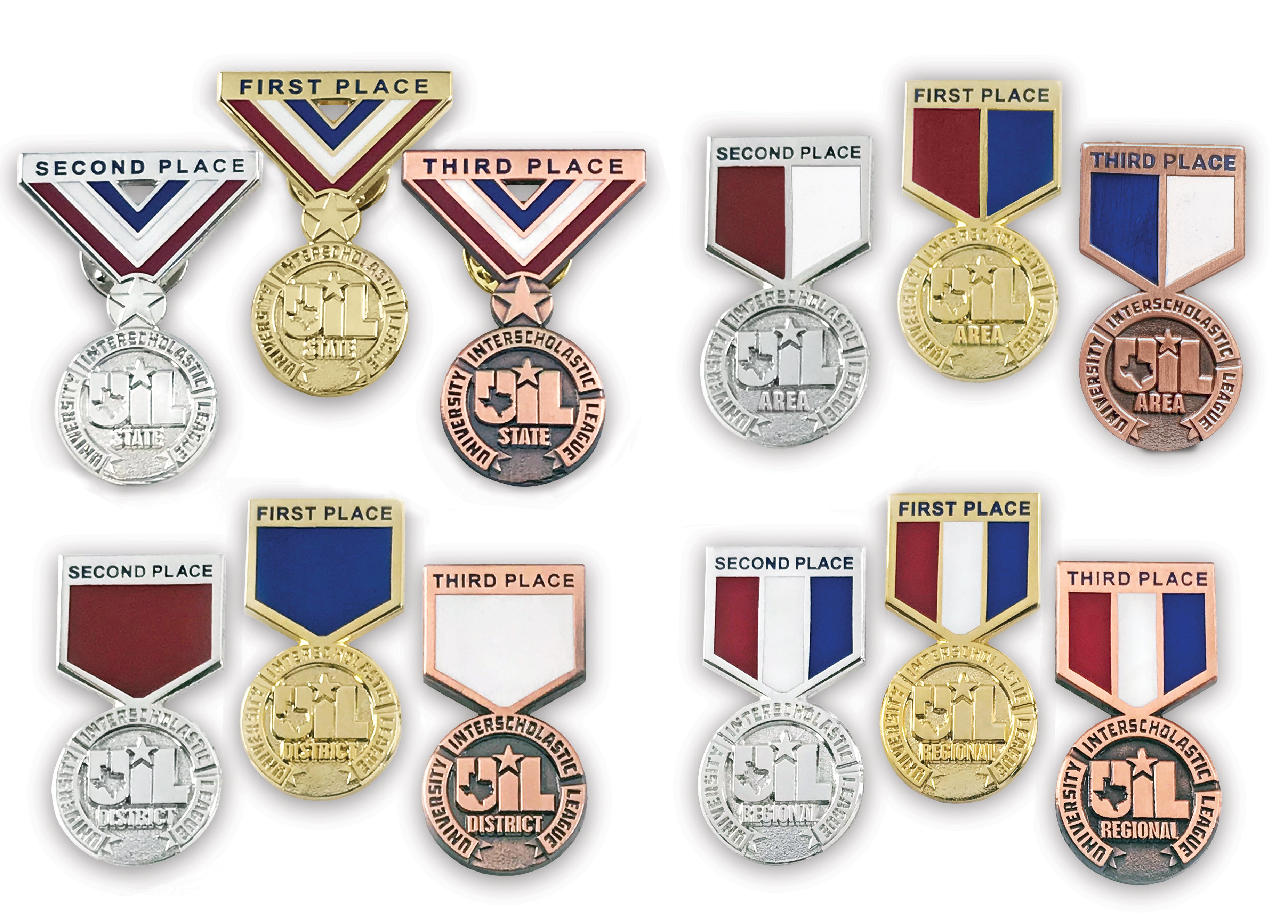 Uil Ribbons UIL Medallion Pins | Southwest Emblem