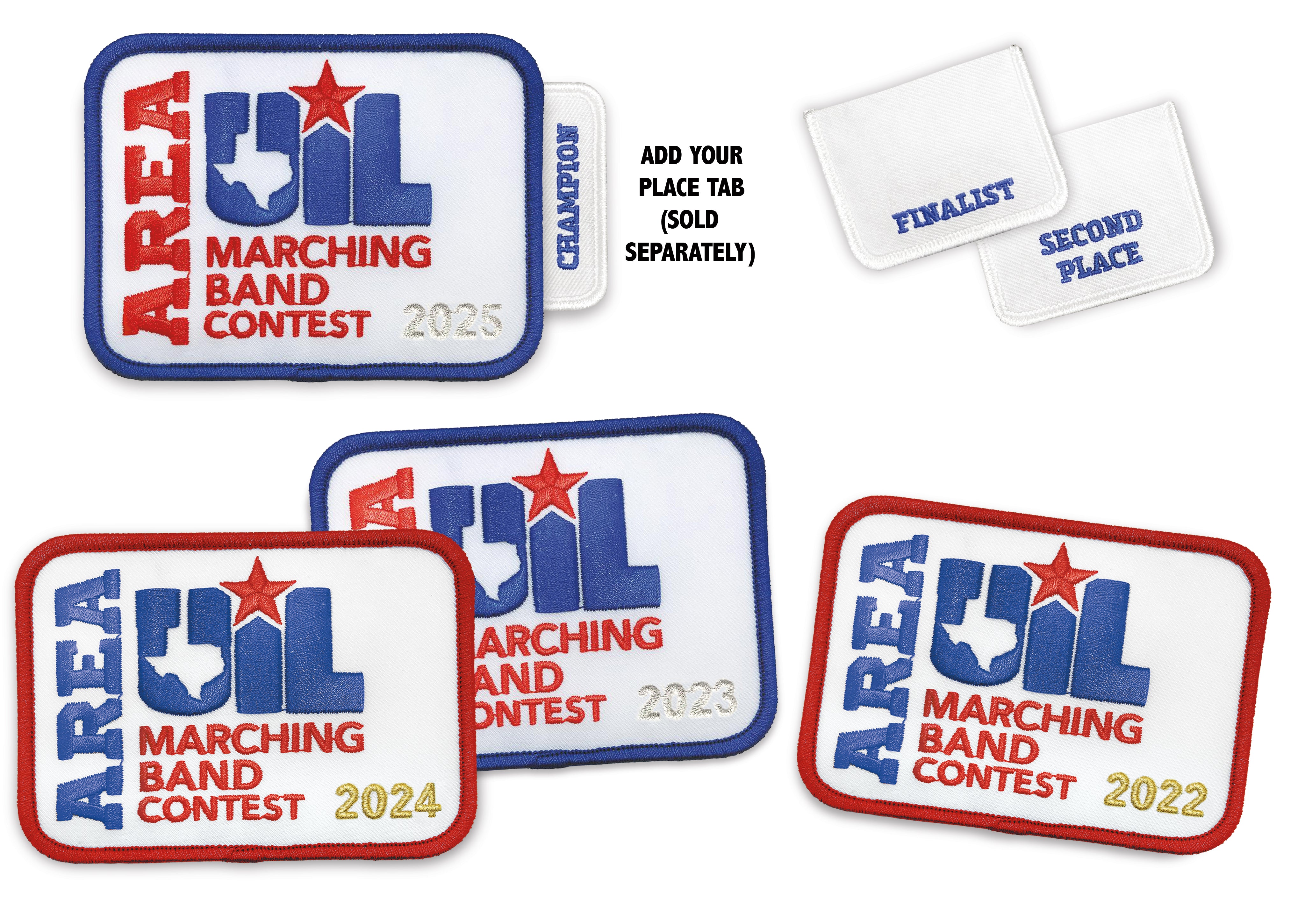 UIL Area Marching Contest Patches
