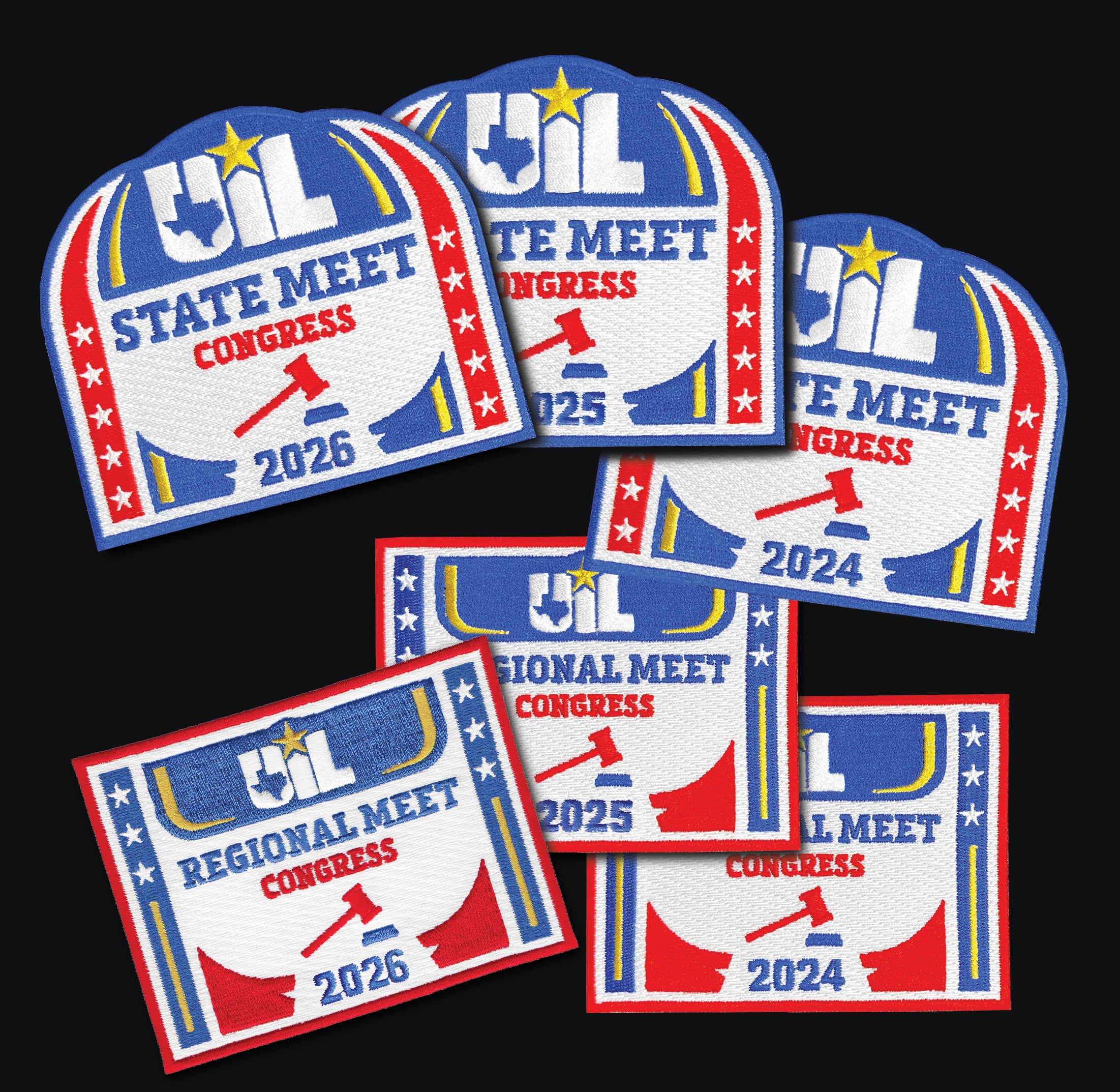 2026, 2025 and 2024 Congress State and Regional Patches