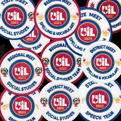 UIL Academic Patches - Events Social Studies thru Team Championship