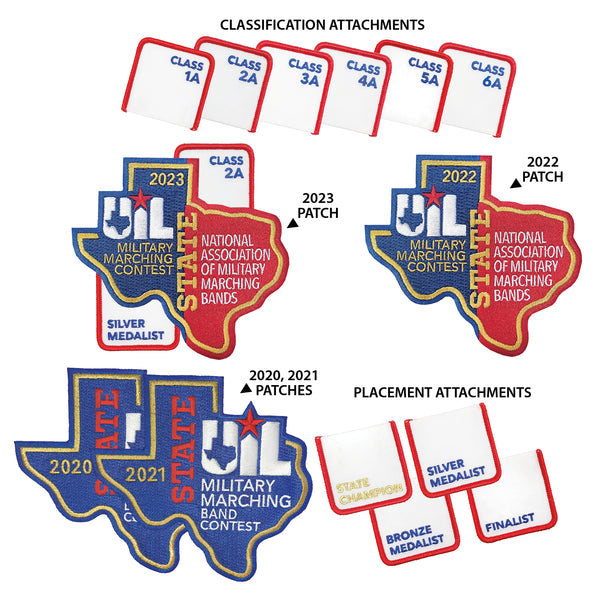 UIL State Military Marching Band Contest Patch