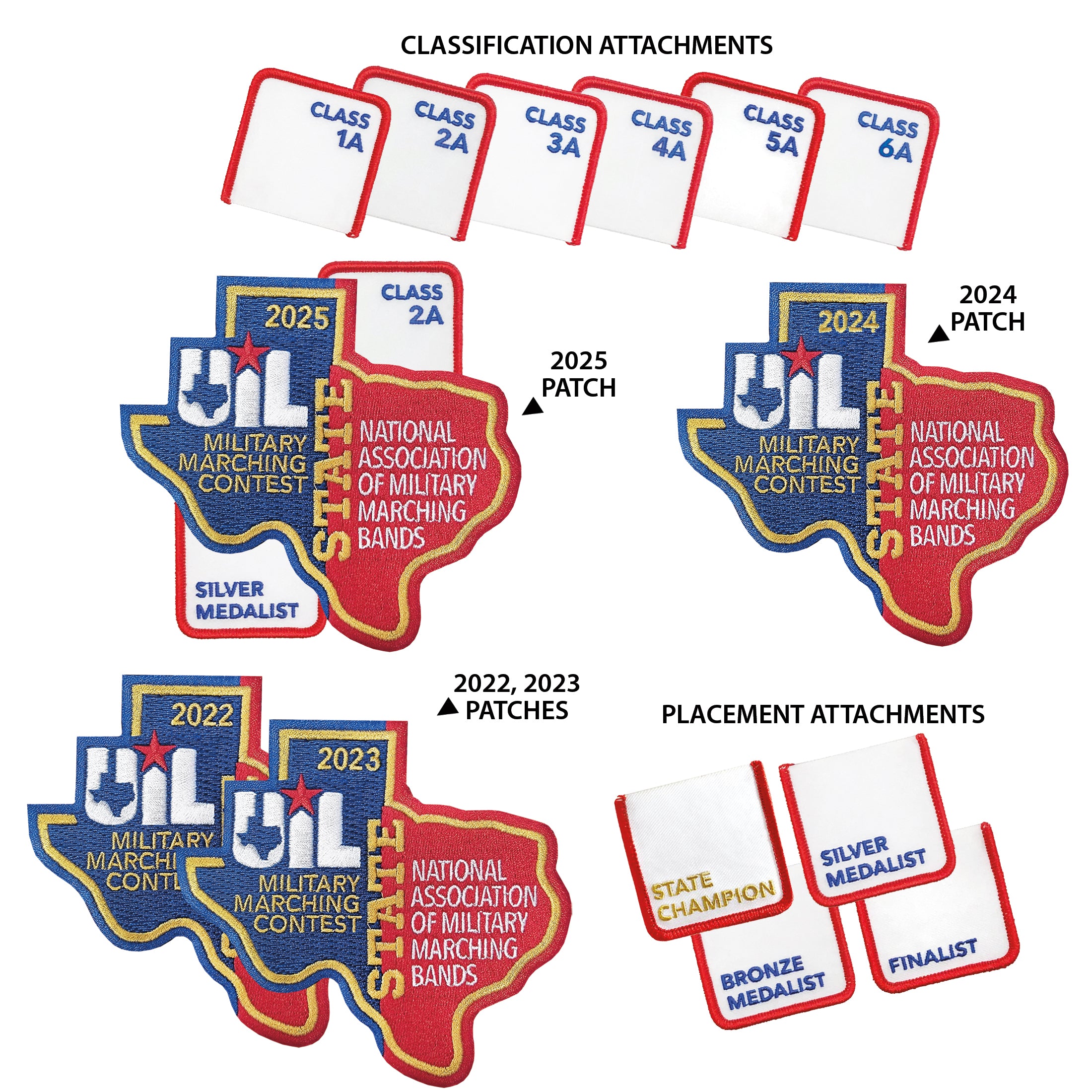 UIL State Military Marching Band Contest Patch