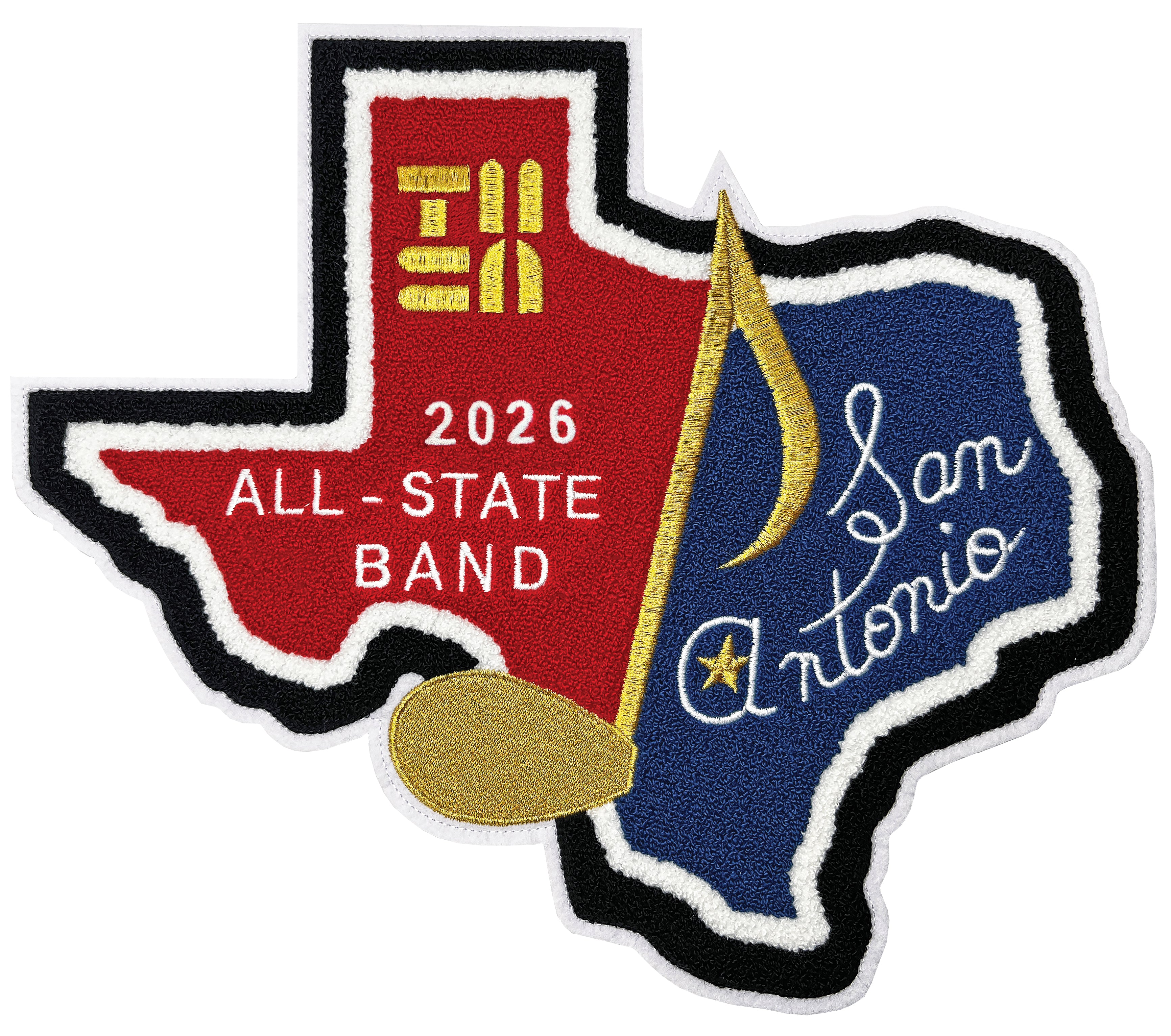 2026 TMEA All-State Patches (Chenille and Embroidered )