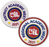UIL Academic District and Regional Patches - 2021