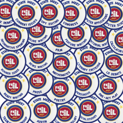 UIL Academic State Patches - 2021