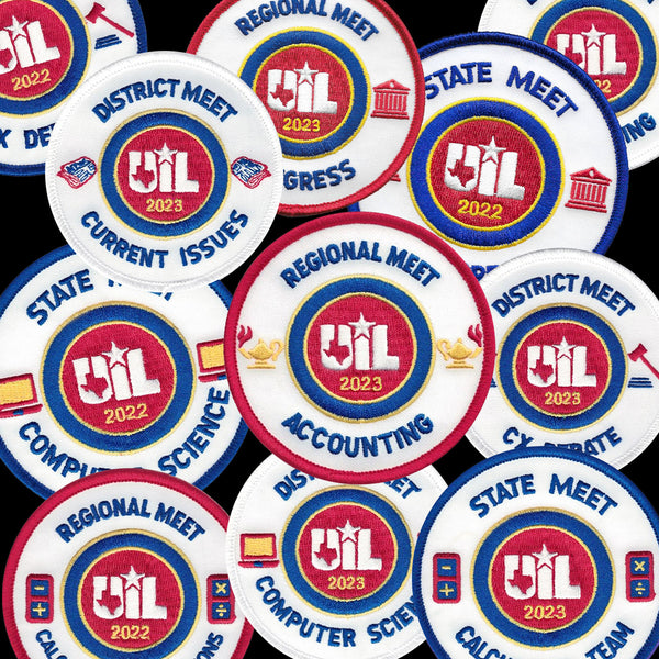 UIL Academic Patches - Events A thru C