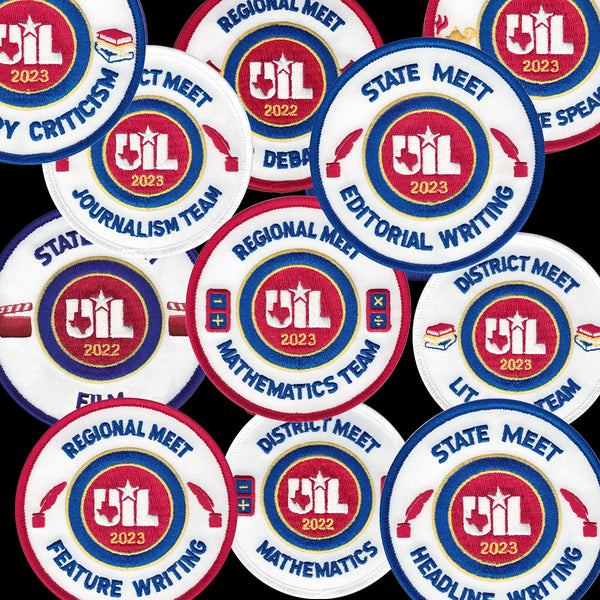 UIL Academic Patches - Events E thru M