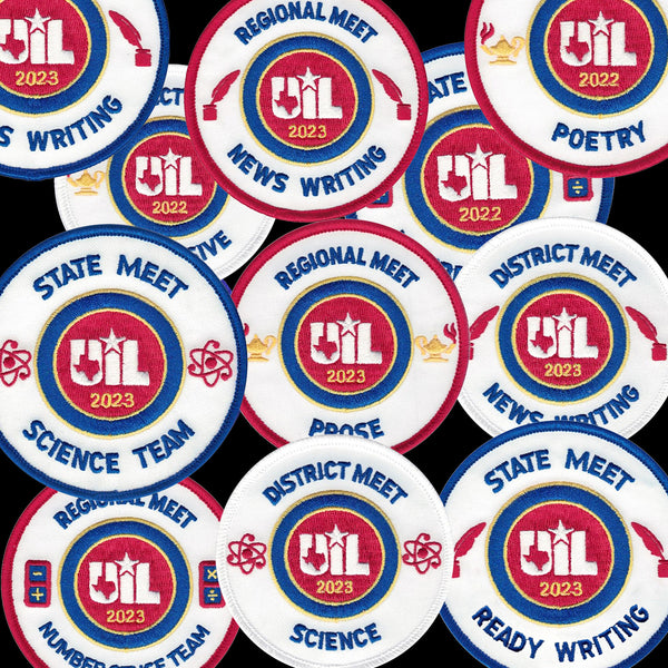 UIL Academic Patches - Events N thru Science Team