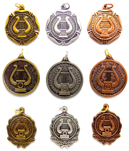 Music Lyre Medals
